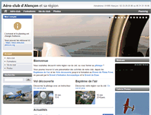 Tablet Screenshot of aeroclub-alencon.org